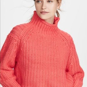 Mink pink coral sweater NEVERWORN